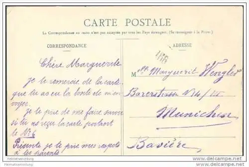 Vernon - CPA de Lettres - Buchstabenkarte