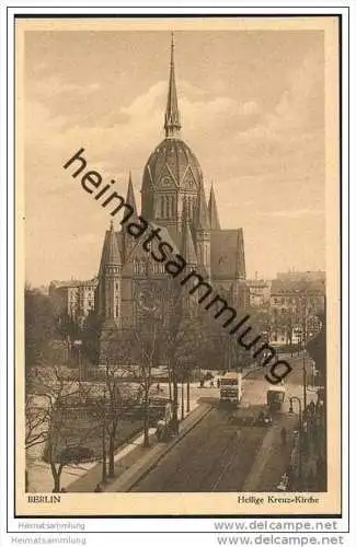 Berlin-Kreuzberg - Zossener Str. Ecke Blücherstrasse - Heilige Kreuz-Kirche - AK 30er Jahre