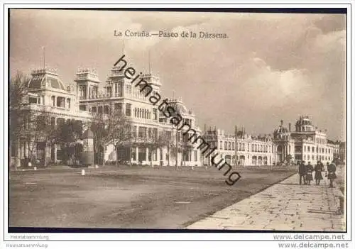 La Coruna - Paseo de la Darsena 20er Jahre