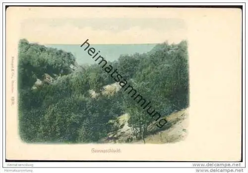 Gausupschlucht ca. 1900