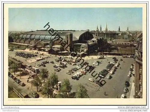 Hamburg - Hauptbahnhof - Foto-AK Grossformat