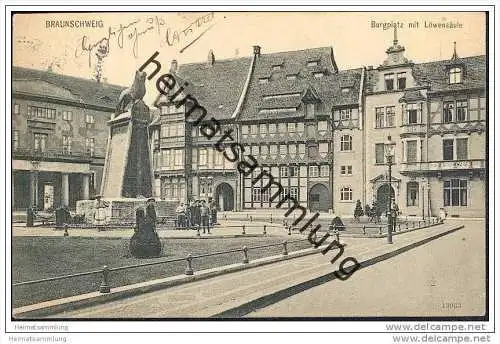 Braunschweig - Burgplatz - Löwensäule