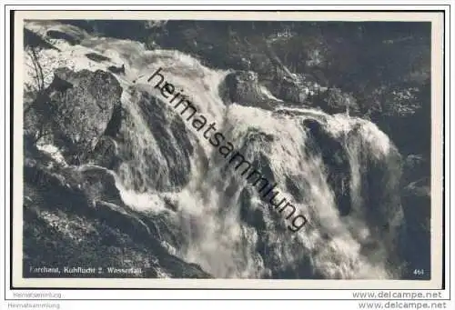Farchant - Kuhflucht - 2. Wasserfall - Foto-AK