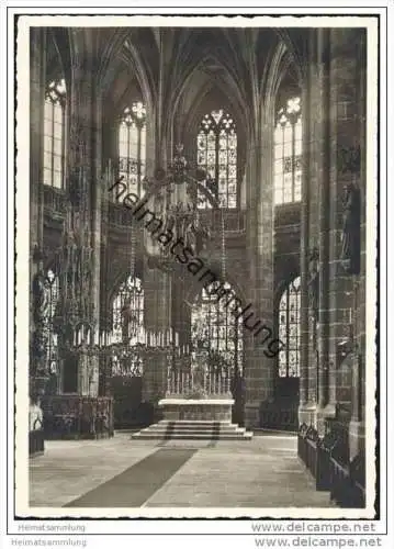 Nürnberg - St. Lorenzkirche - Gotischer Hallenchor - Foto-AK Grossformat