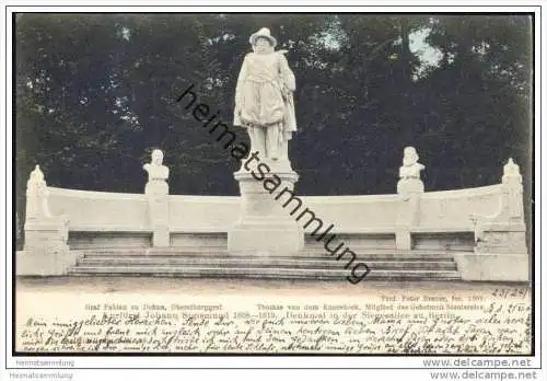 Denkmal in der Siegesallee zu Berlin -&nbsp;Kurfürst Johann Sigismund - Graf Fabian zu Dohna Oberstburggraf