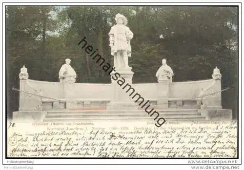 Denkmal in der Siegesallee zu Berlin -&nbsp;Kurfürst Joachim I. Nestor - Erzbischof Albrecht von Brandenburg