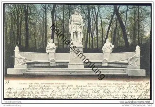 Denkmal in der Siegesallee zu Berlin -&nbsp;Kurfürst Johann Cicero - Eitelwolf vom Stein Schwäbischer Reichsritter