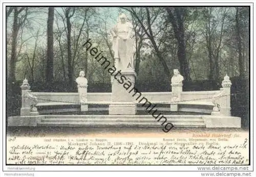 Denkmal in der Siegesallee zu Berlin - Markgraf Johann II. - graf Günther I. von Lindow und Ruppin