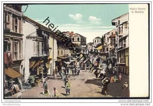 Indien - Bombay - Native Streets - ca. 1910