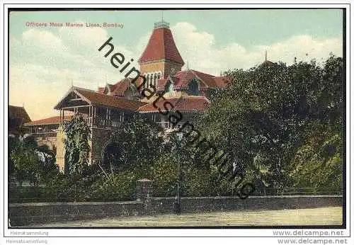 Indien - Bombay - Officers Mess Marine Lines - ca. 1910