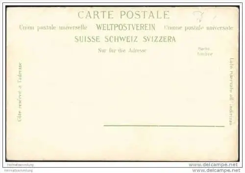 Luzern - Bahnhof und Post ca. 1900