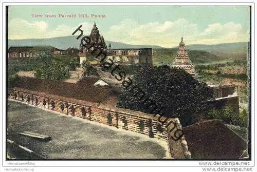 Indien - Poona - View from Parvatti Hill - ca. 1910