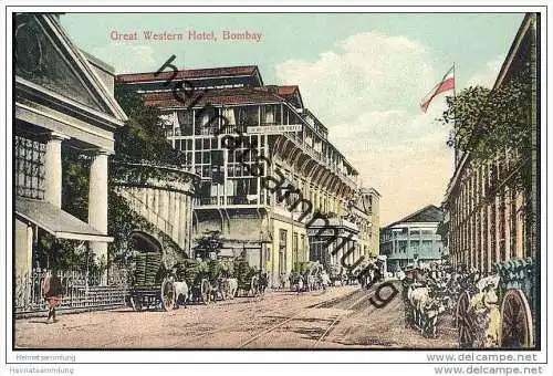 Indien - Bombay  - Great Western Hotel - ca. 1910
