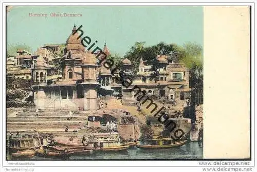 Indien - Benares - Burning Ghat - ca. 1910