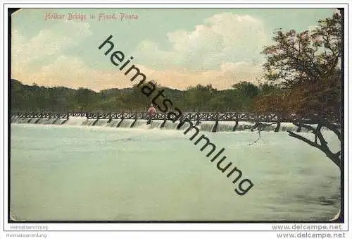 Indien - Poona - Holkar Bridge in Flood - ca. 1910