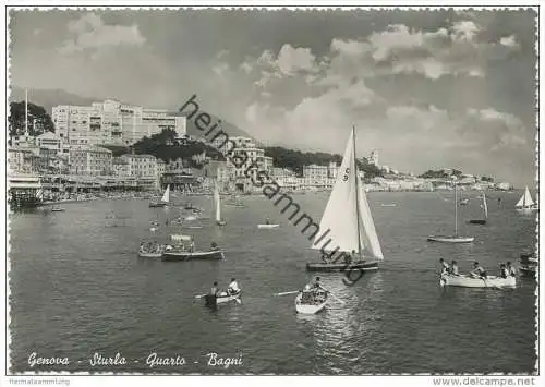 Genova - Sturla - Quarto - Bagni - Foto-AK Grossformat - Vera Fotografia