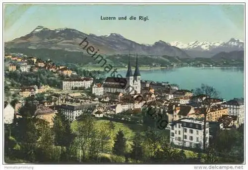 Luzern und die Rigi - Verlag E. Götz Luzern