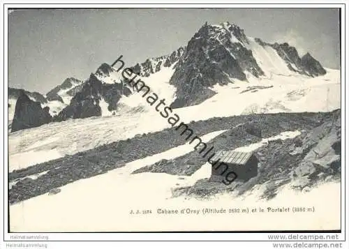 Cabane d'Orny et le Portalet ca. 1900