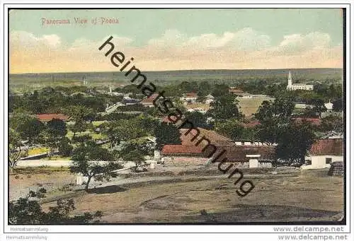 Indien - Poona - Panorama View - ca. 1910
