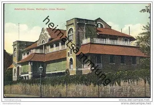 Indien - Bombay - Admirality House - Wellington Lines - ca. 1910