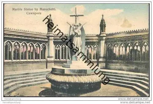 Indien - Cownpore - Marble Statue by Marochetti - ca. 1910