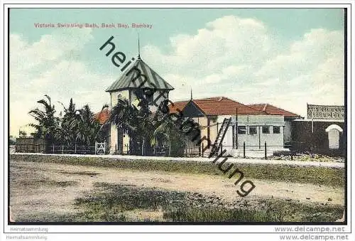 Indien - Bombay - Victoria Swimming Bath - Back Bay - ca. 1910