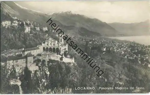 Panorama Madonna del Sasso - Foto-AK 1925 - Verlag Frobenius AG Basel