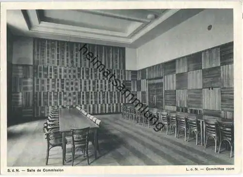 Genf - Völkerbund - Societe des Nations - League of Nations - S.d.N. Salle de Commission - L.o.N. Committee room