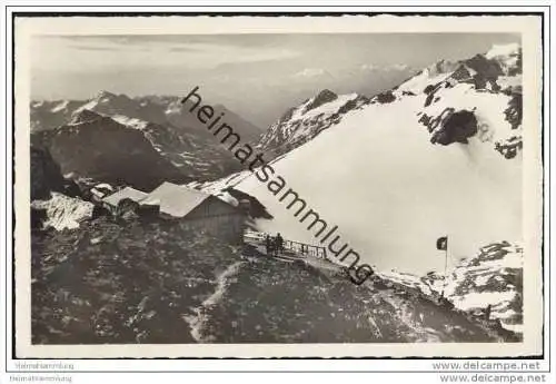Languardhütte gegen das Puschlav - Berghaus Piz Languard 1937 - Foto-AK
