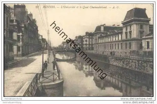 Rennes - L'Université et le Quai Chateaubriand