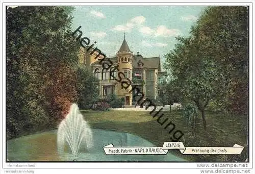 Leipzig - Maschinen-Fabrik Karl Krause - Wohnung des Chefs