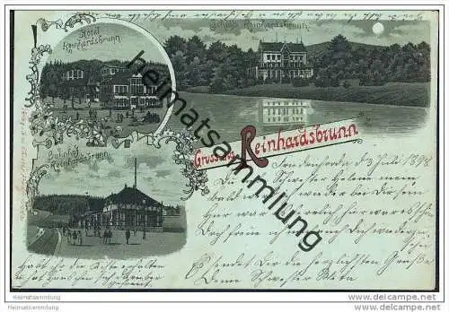 Schloss Reinhardsbrunn - Hotel - Bahnhof - Mondschein