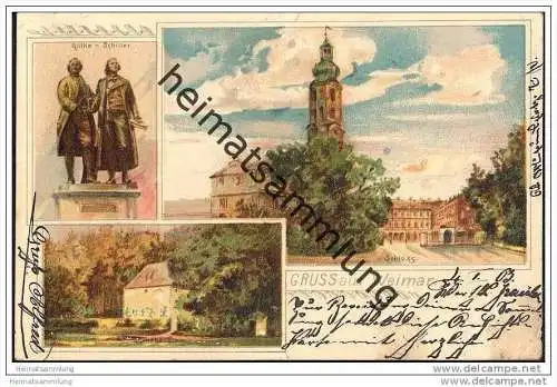 Weimar - Schloss - Goethe Schiller