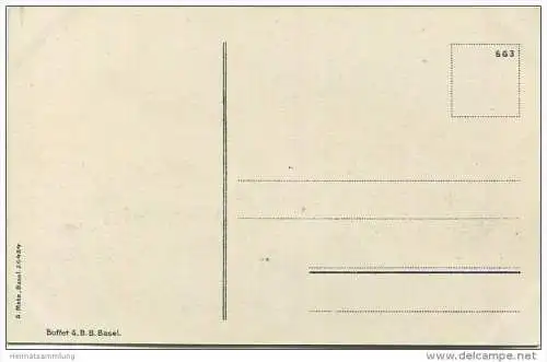 Basel - Bundesbahnhof - Strassenbahn - Tram - Verlag G. Metz Basel