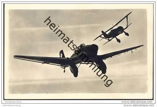 Sturzkampfflugzeug Ju 87 - Jäger - Foto-AK