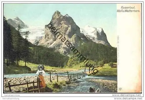 Rosenlaui - Wellhorn und Wetterhorn ca. 1900