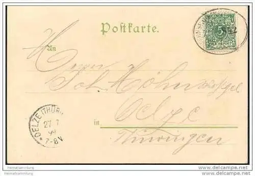 Schmalkalden - Gesamtansicht - Schloss Wilhelmsburg - Bahnpost