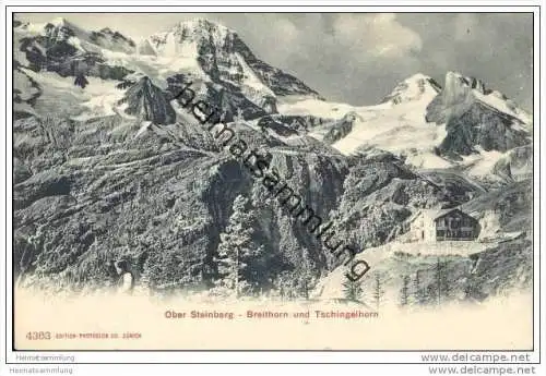 Stechelberg - Obersteinberg - Breithorn und Tschingelhorn ca. 1900
