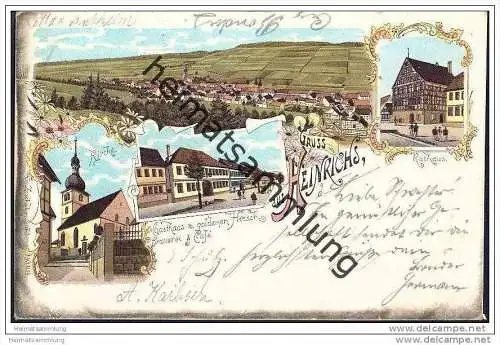 Suhl - Heinrichs - Gasthaus zum goldenen Hirsch Brauerei - Rathaus