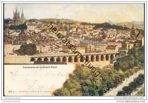 Lausanne et le Grand Pont