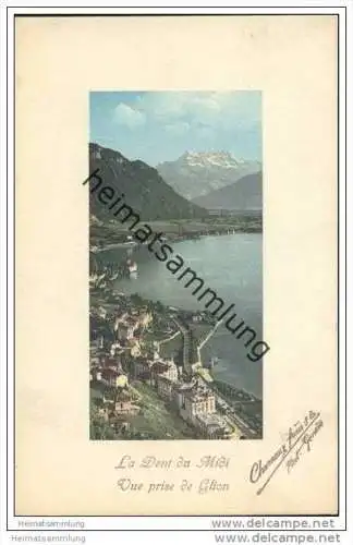 La Dent du Midi - vue prise de Glion ca. 1910