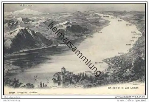 Chillon et le Lac Leman ca. 1910