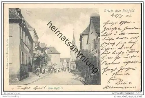 Gruss aus Benfeld - Marktplatz