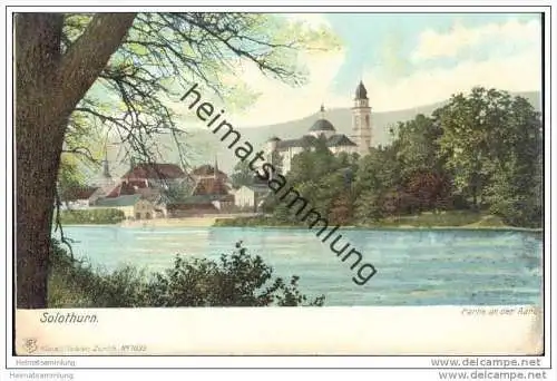 Solothurn - Partie an der Aare ca. 1900