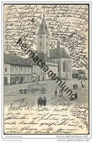 Vodnany - Vodnan - Namesti s kostelem