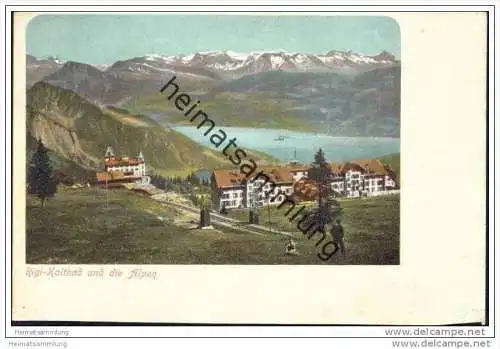 Rigi-Kaltbad und die Alpen ca. 1900