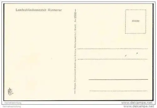 Hannover - Landesblindenanstalt - Erdkunde-Unterricht - Blinden-Globus - AK 30er Jahre