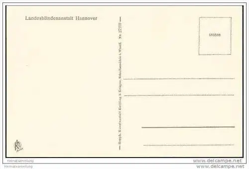 Hannover - Landesblindenanstalt - Blas-Konzert - AK 30er Jahre