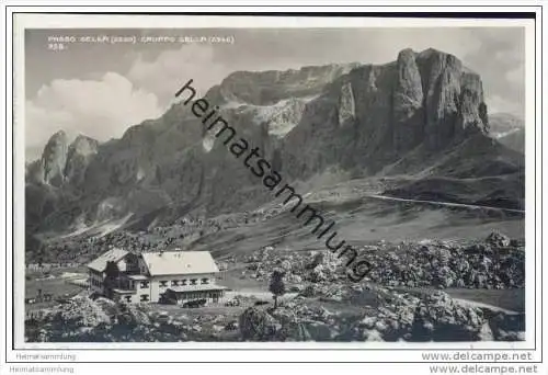 Passo Sella - Gruppo Sella - Foto-AK 1928