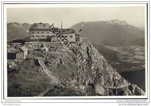 Das Watzmannhaus der Sektion München - Foto-AK 1936